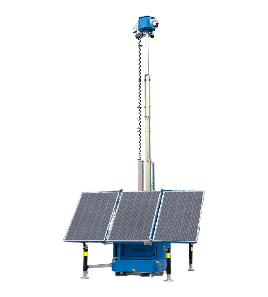 Skid-M complete equipment with raised mast