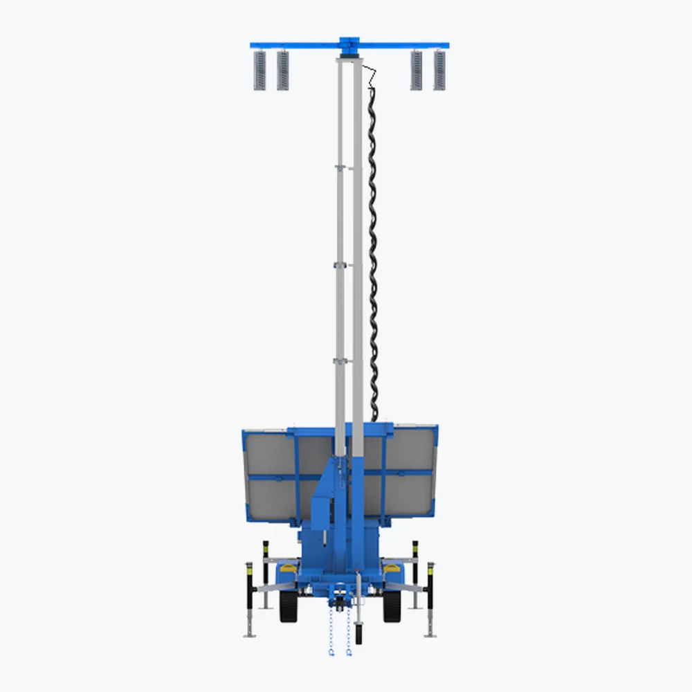Raised mast · rear view